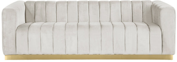 Francis Sofa In Cream Velvet