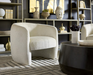 MIRCEA LOUNGE CHAIR - BERGEN IVORY
