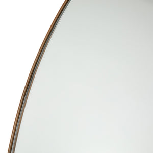 Georgina Floor Mirror In Polished Brass