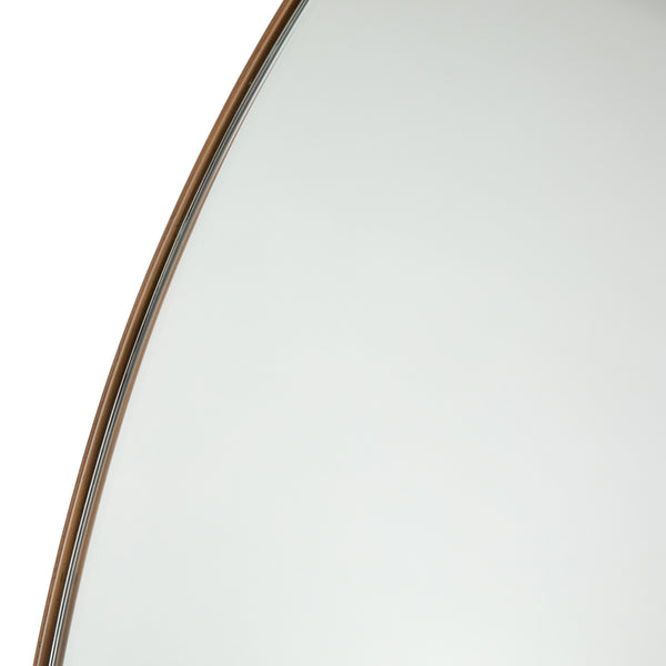 Georgina Floor Mirror In Polished Brass