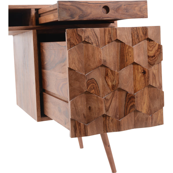 Moe's O2 Desk with Sheesham Wood and Drawer