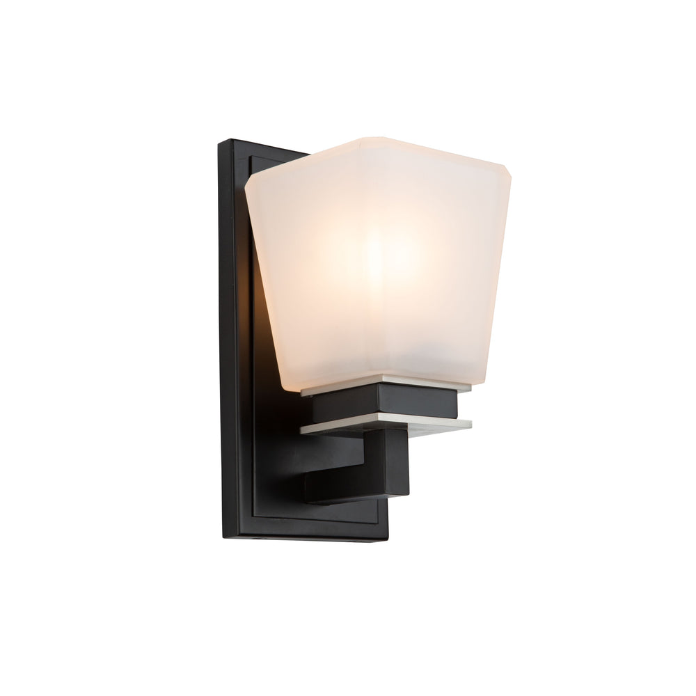 Eastwood 1 Light Wall Light AC11611BN in Black & Brushed Nickel