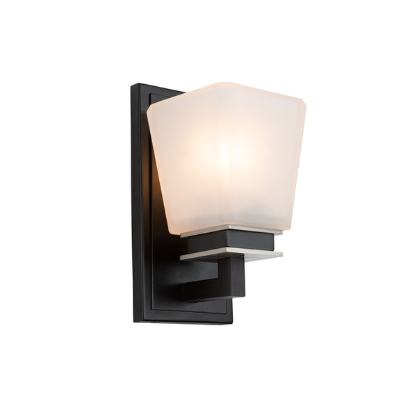 Eastwood 1 Light Wall Light AC11611BN in Black & Brushed Nickel
