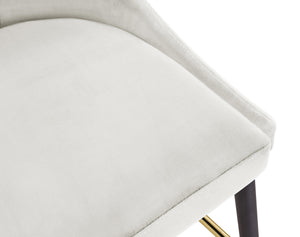 Colin Stool In Cream Velvet