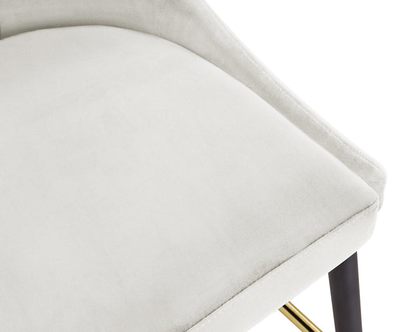 Colin Stool In Cream Velvet