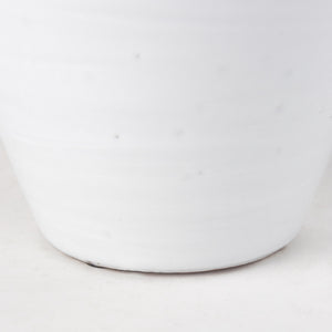 Basin Medium Off-White Glazed Vase