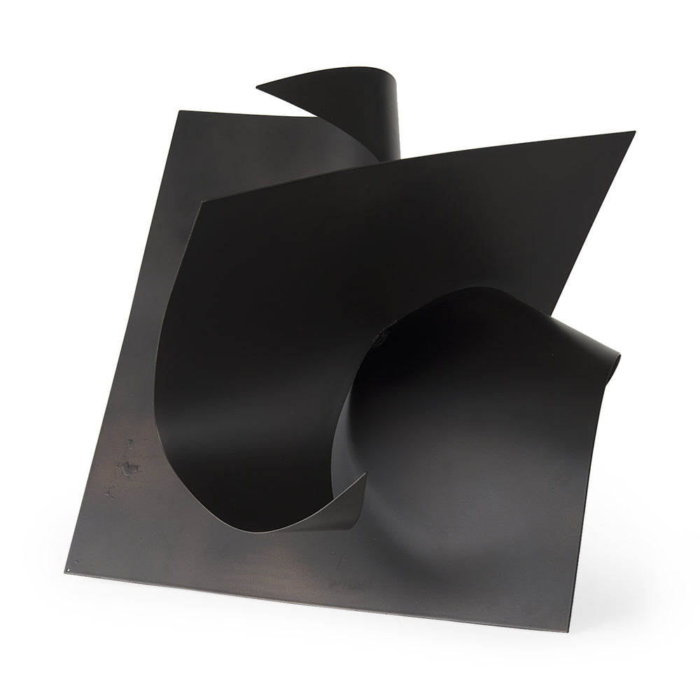 Francesca 18.1L x 18.1W x 18.1H Black Metal Sculptural Decorative Object