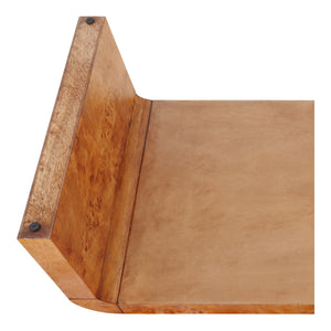 Adriel Burl Wood Coffee Table, Golden Brown Burl