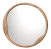 Organic Mango Wood Round Wall Mirror