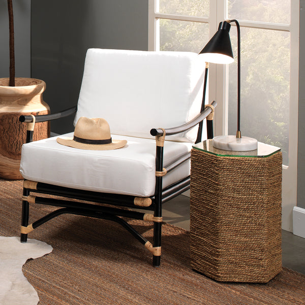 Chronicle Marble Task Lamp with Iron Shade
