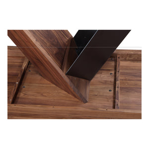 Moe's Axio Dining Table in Brown Walnut