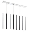 Forest 8 Light Island/Billiard in Chrome Finish