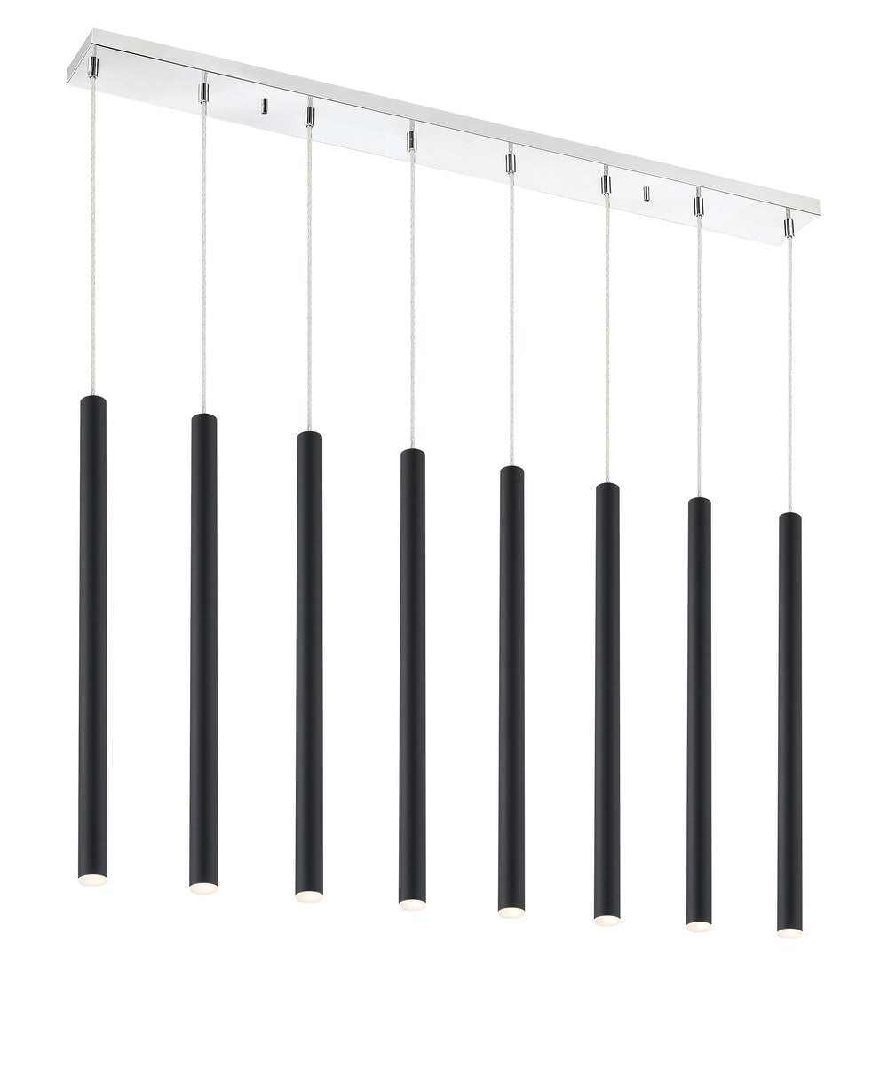 Forest 8 Light Island/Billiard in Chrome Finish