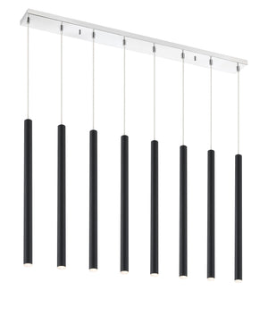 Forest 8 Light Island/Billiard in Chrome Finish