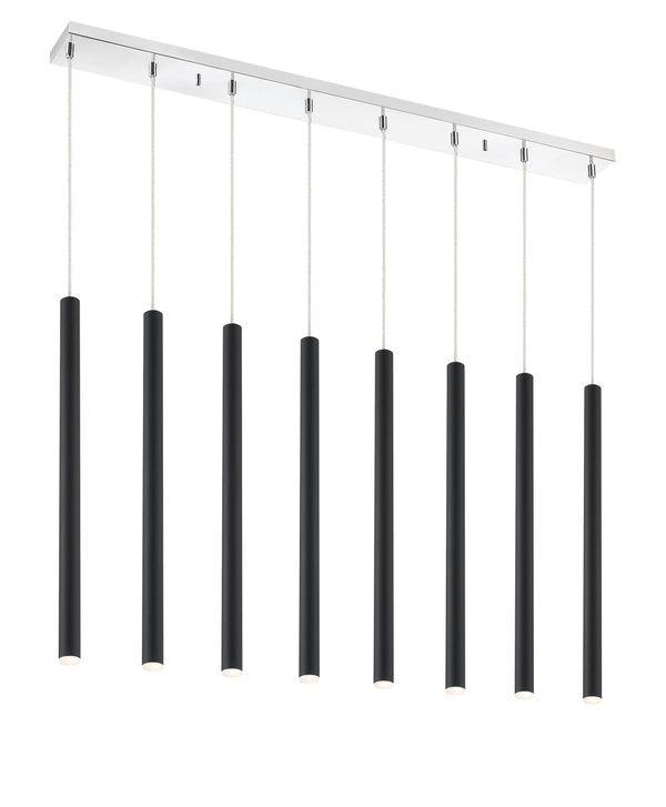 Forest 8 Light Island/Billiard in Chrome Finish