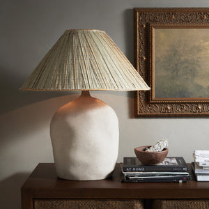 Cobb Table Lamp In Sand Porcelain