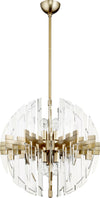 Zion 23" 6Lt Sphere In Aged Brass