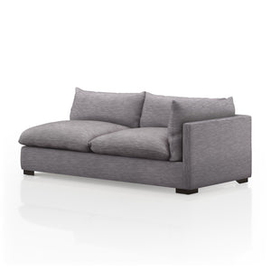 Westwood Sectional In Valley Silver Spoon And Espresso