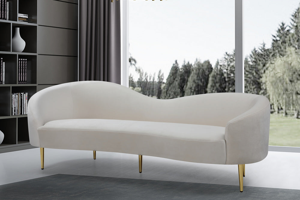 Bradford Sofa In Cream Velvet