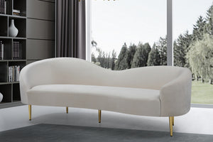 Bradford Sofa In Cream Velvet