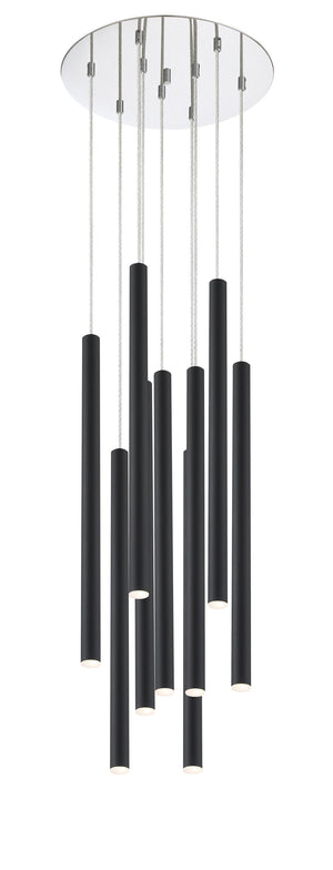 Forest 9 Light Island/Billiard in Chrome Finish