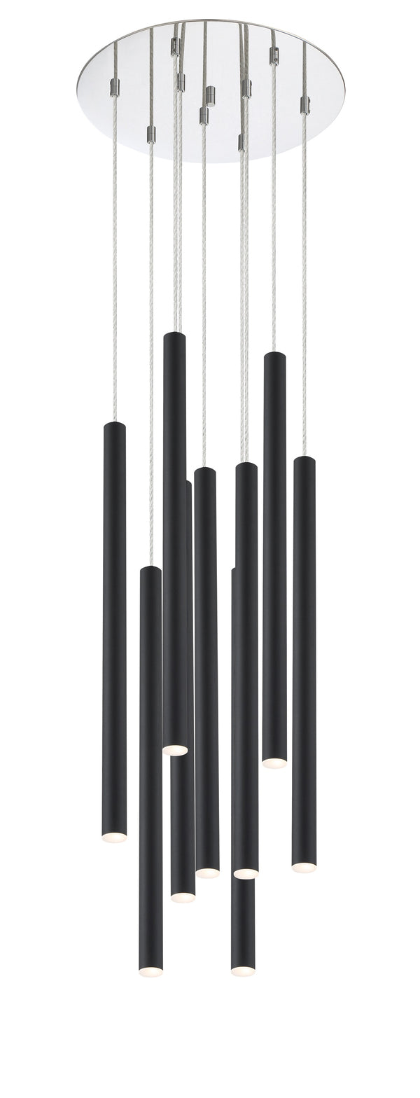 Forest 9 Light Island/Billiard in Chrome Finish