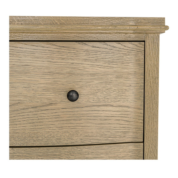 Moe's Sadie Nightstand with Curved Design in Brown