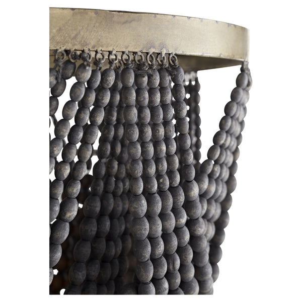 Large Hammock Pendant in Tinted Raw Iron