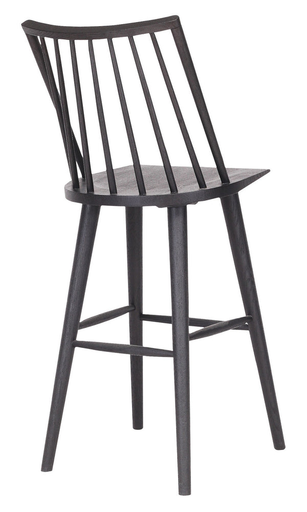 Eline Windsor Barstool-Black Oak