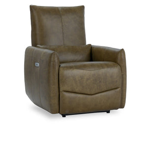 Thaya Leather Power Recliner with Adjustable Legrest