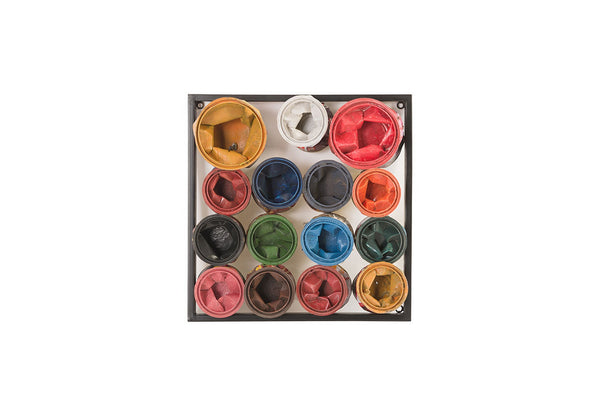 Paint Can Wall Art,  Square, Assorted Colors, Smal