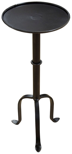 Tini Industrial Steel Side Table in Matte Black