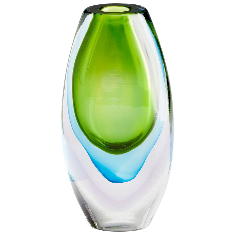 Small Canica Vase In Blue And Green