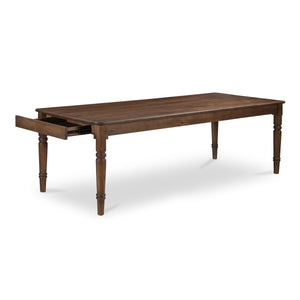 Moe's Russet Dining Table with Drawers