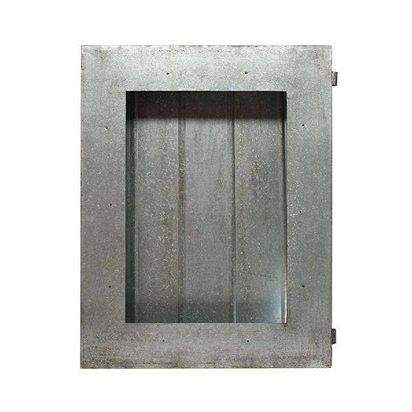 Galv Shadow Box, open Frt,43"H