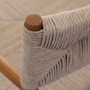 Lomas Outdoor Dining Armchair In Natural