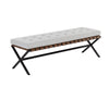 KENJI BENCH - SMALL - BLACK - MINA LIGHT GREY