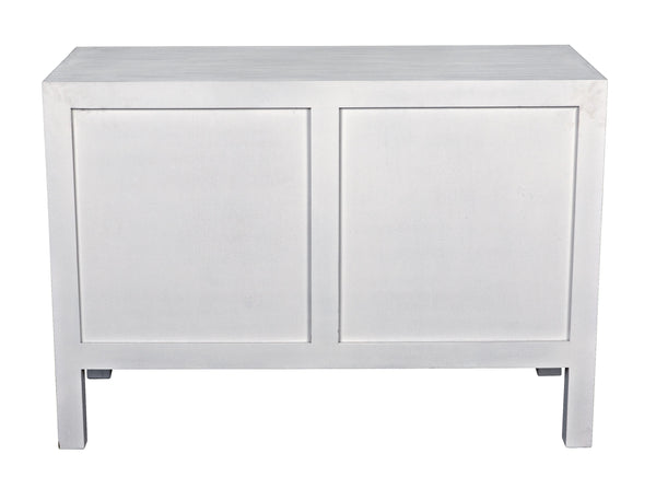 Conrad 6-Drawer Mahogany and Veneer Dresser in White Wash