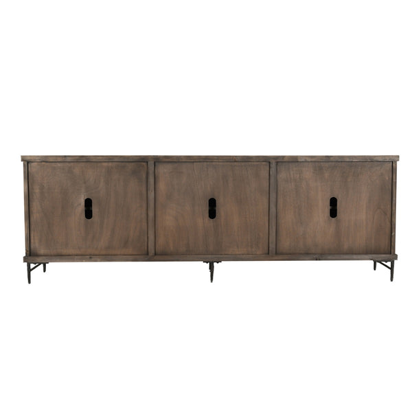 Willmark Solid Wood 6Dr Cabinet - Reclaimed Pine & Iron