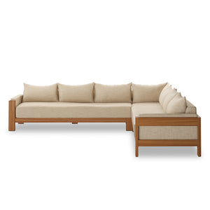 Chapman Outdoor 3Pc Sectional In Casa Cream