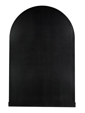 Yoke Hutch Industrial Steel and Glass Matte Black Cabinet