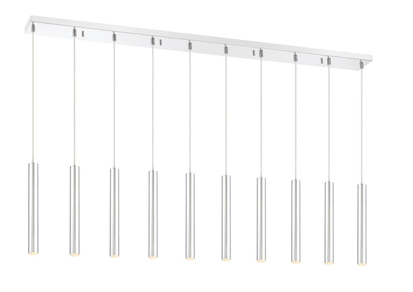 Forest 10 Light Island/Billiard in Chrome Finish
