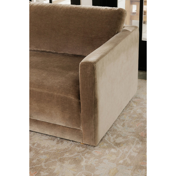 Bryn Sectional Right Camel with Oak Legs