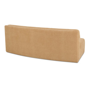 Moe's Naomi Concave Sofa in Golden Yellow