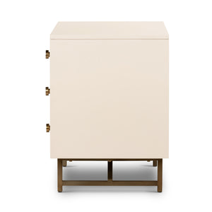 Van Rectangular Nightstand In Alabaster