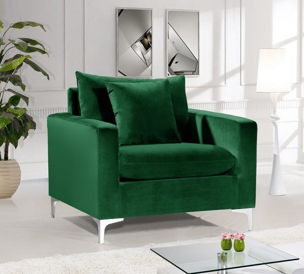 Lucy Chair In Green Velvet