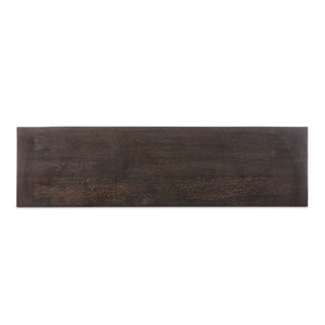 Abaso Accent Bench - Ebony Rustic Wormwood Oak