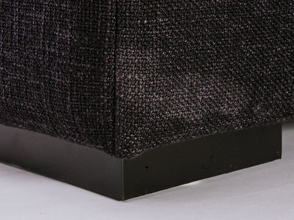 MOD Fabric Sectional in black tweed
