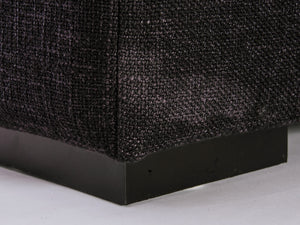 MOD Fabric Sectional in black tweed