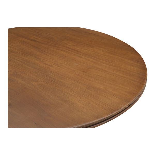 Charles Dining Table with Pine Veneer in Brown